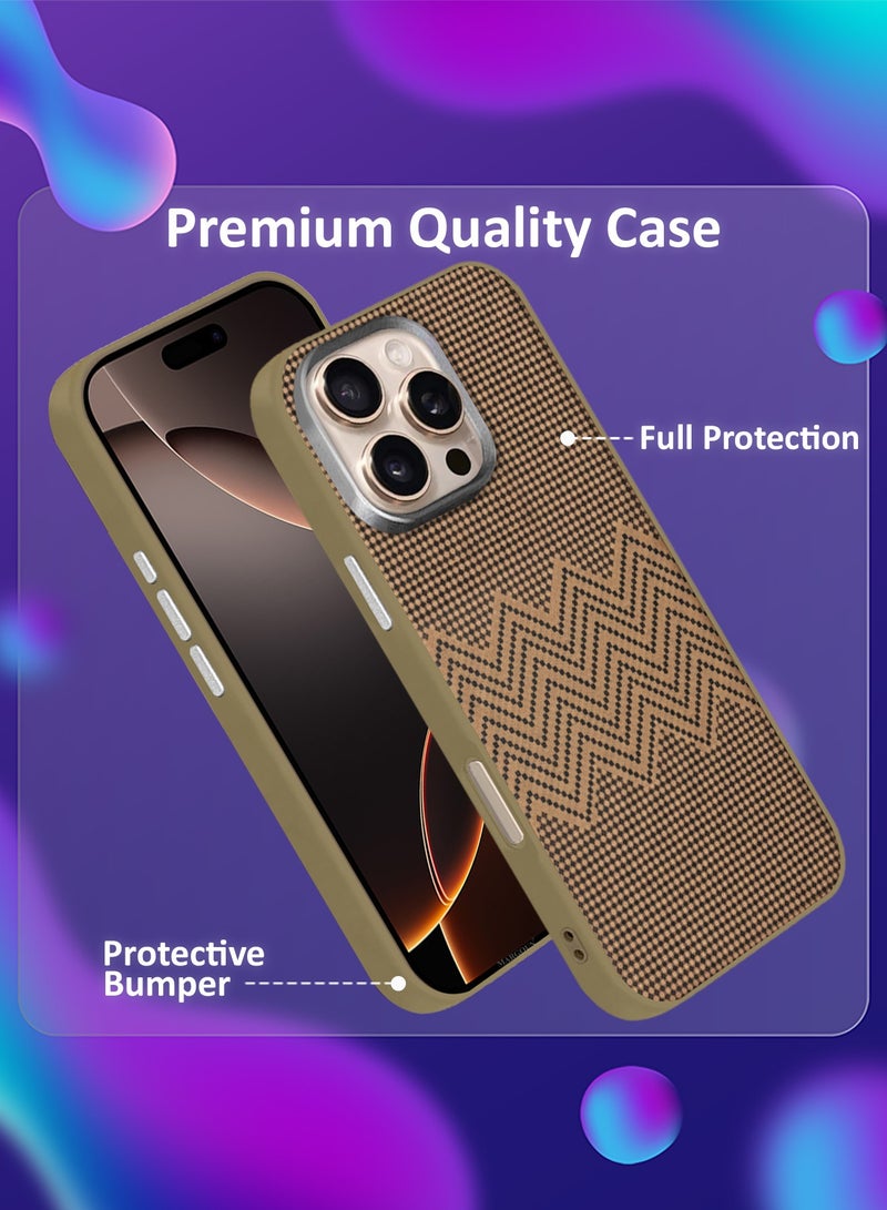 CATANES iPhone 16 Pro  Case Cover Carbon Fiber Pattern Phone Case Slim Shockproof Back Cover Classic Plaid - Image 2